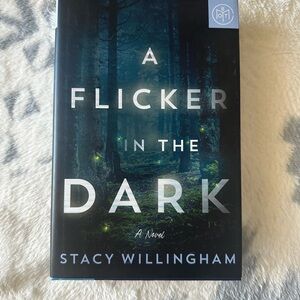 A Flicker in the Dark by Stacy Willingham - Blue Cover Coffee Table Book